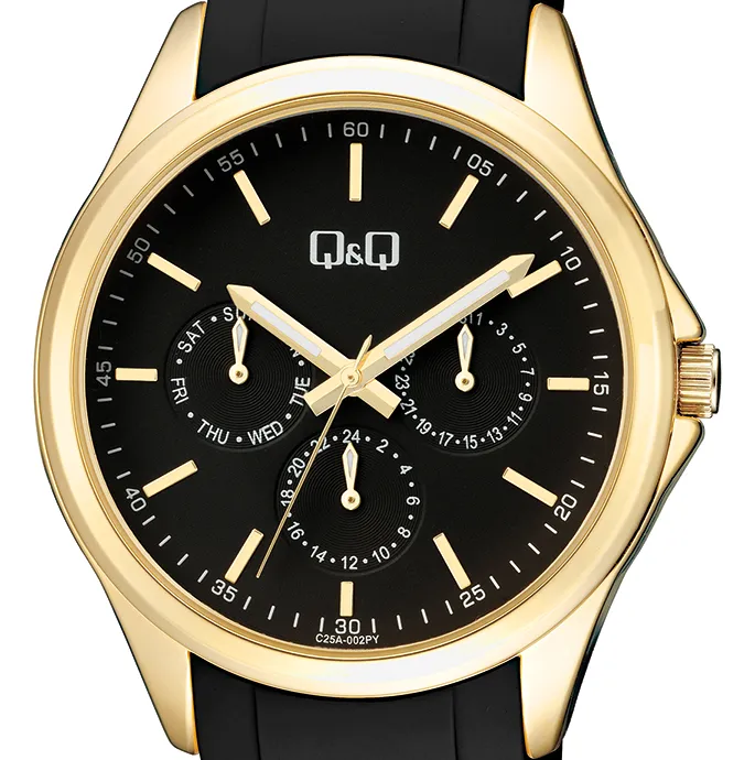 analogue duo USA 黒 新品未開封 Q&Q QZ22-505 - Dual Time Watch • Watchard.com